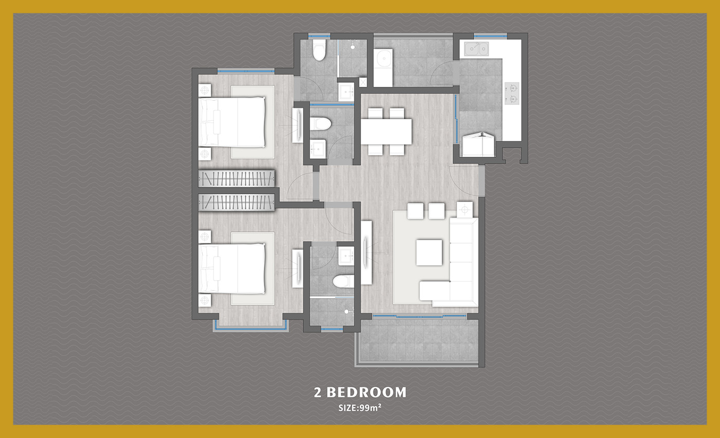 Aries Residence 2 bedroom+ apartment