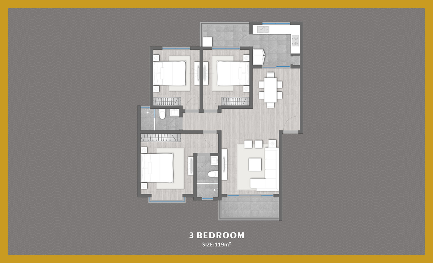 Aries Residence 3 bedroom apartment